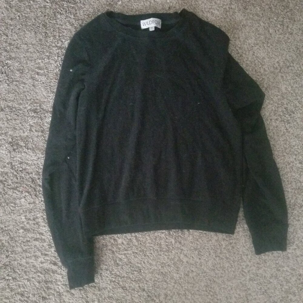 Wildfox Black Sweater, Size Medium, Excellent Condition